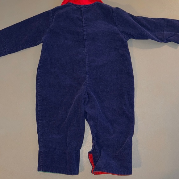 Tiny Tots Original Vintage Blue Corduroy Engineer Baby Jumpsuit Size 12 months - Picture 5 of 7